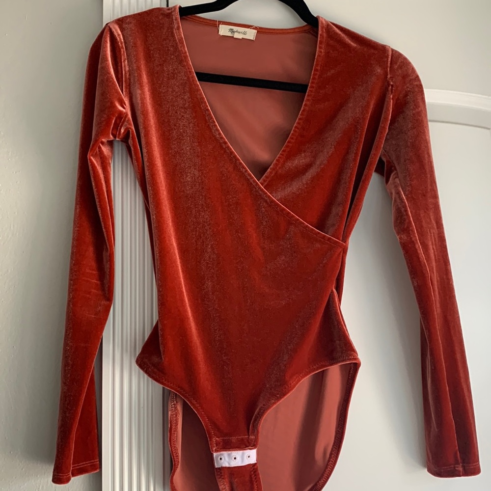 Madewell Velour Bodysuit